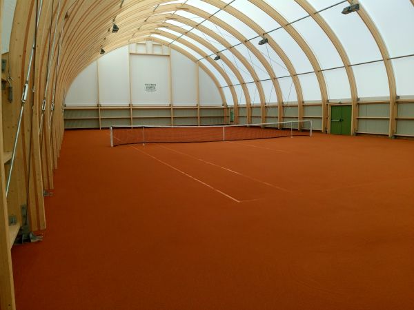 creation d'un court de tennis en terre battue artificielle - Sportingsols